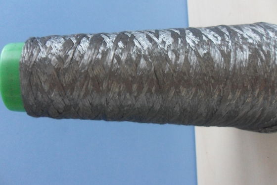 304 Metallic Metal Fiber , Anti Radiation Conductive Sewing Yarn