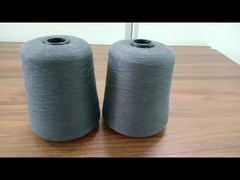 Fil noir 21s 28% fibre d'acier inoxydable, 36% coton mélangé à 36% polyester pour le SOc antistatique